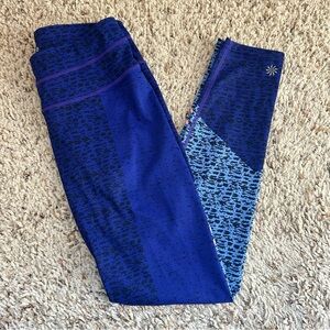 Athleta Asym Camo Sonar Compression Leggings Womens Size XS